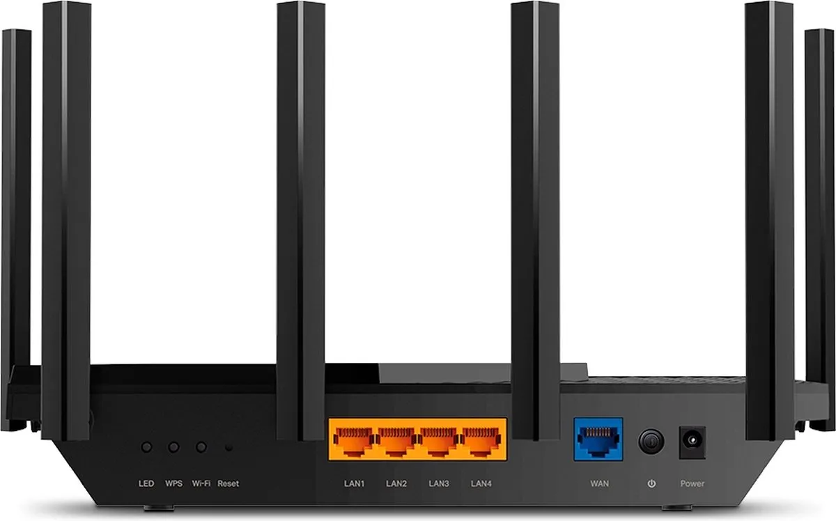 TP-Link Archer AX72 Draadloze Router - Dual-band Zwart
