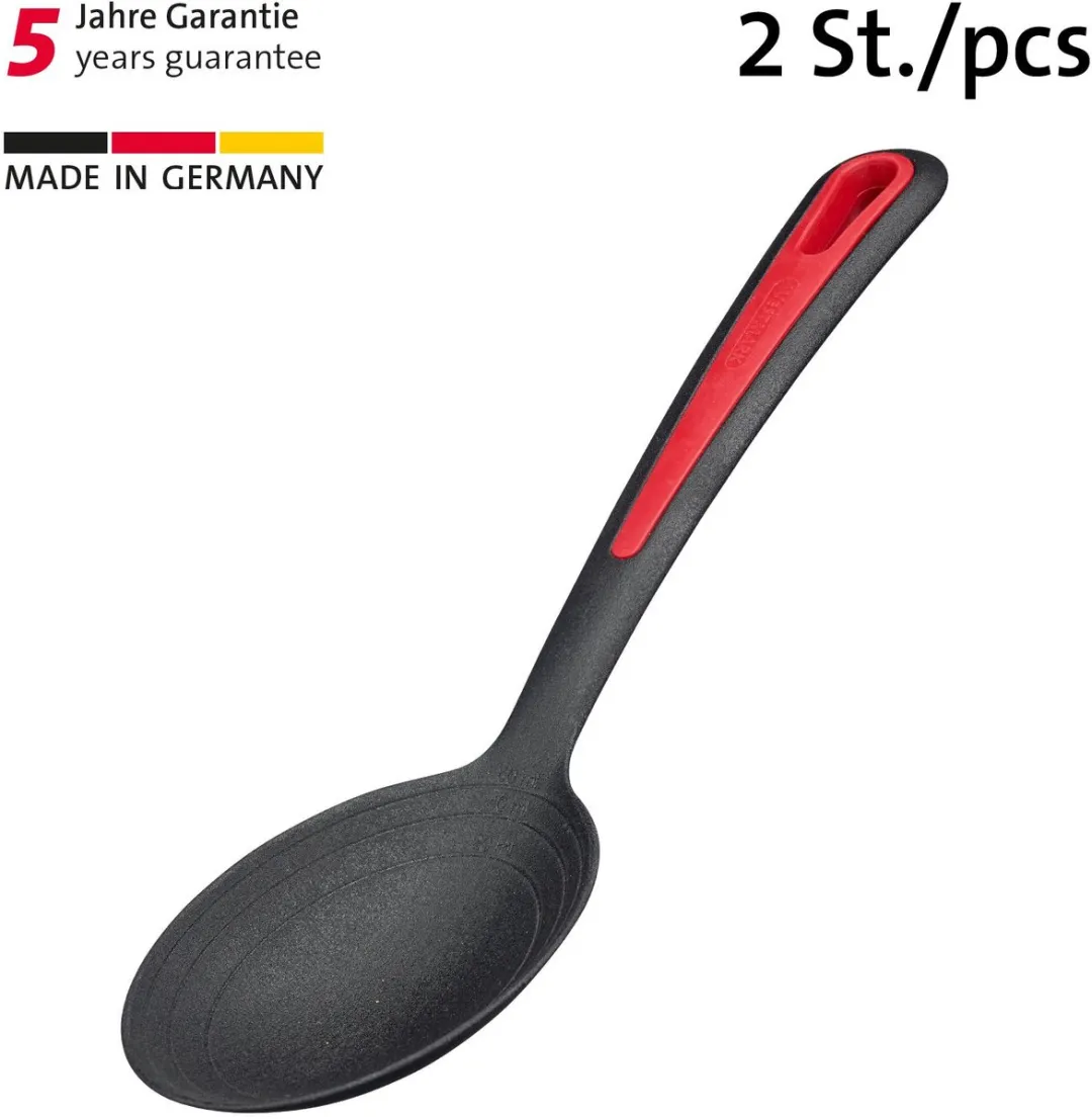 Westmark Saladelepels Set 2 Stuks - 20/40/60ml - Zwart/Rood