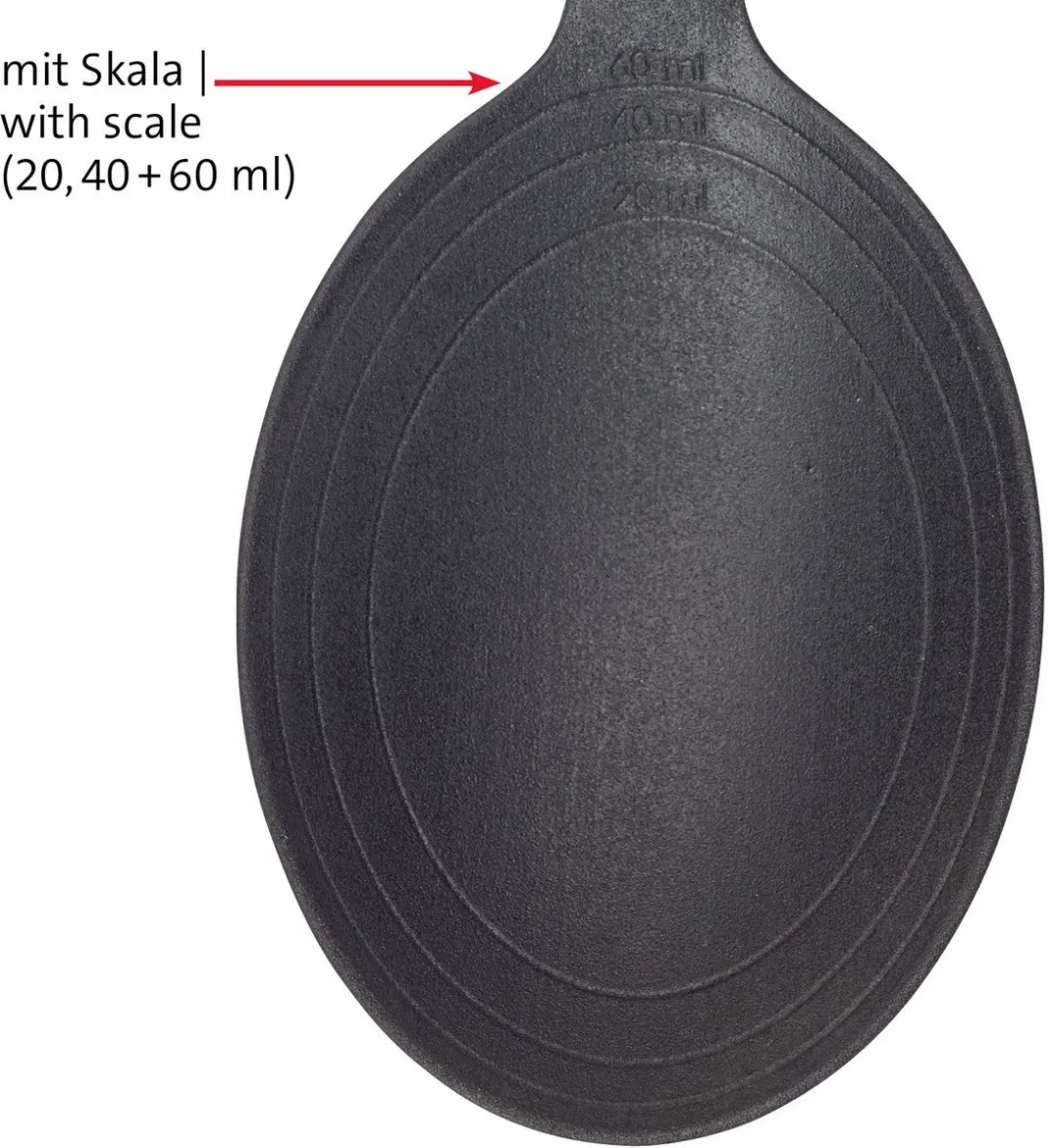 Westmark Saladelepels Set 2 Stuks - 20/40/60ml - Zwart/Rood