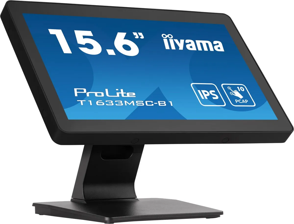iiyama T1633MSC-B1 Touchscreen Monitor 15.6" - 1920x1080 - Zwart