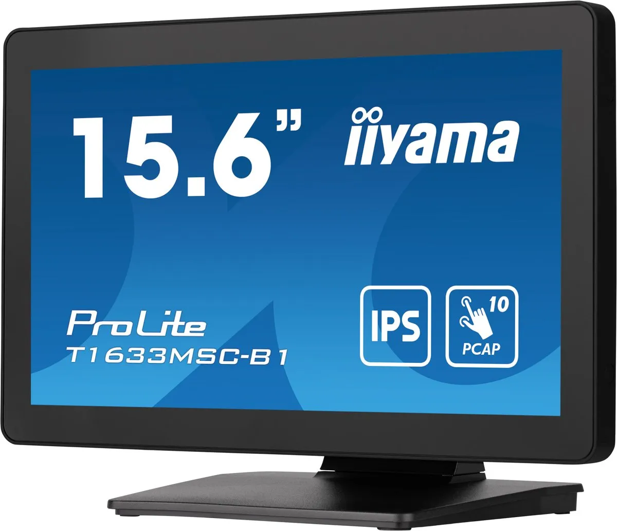 iiyama T1633MSC-B1 Touchscreen Monitor 15.6" - 1920x1080 - Zwart