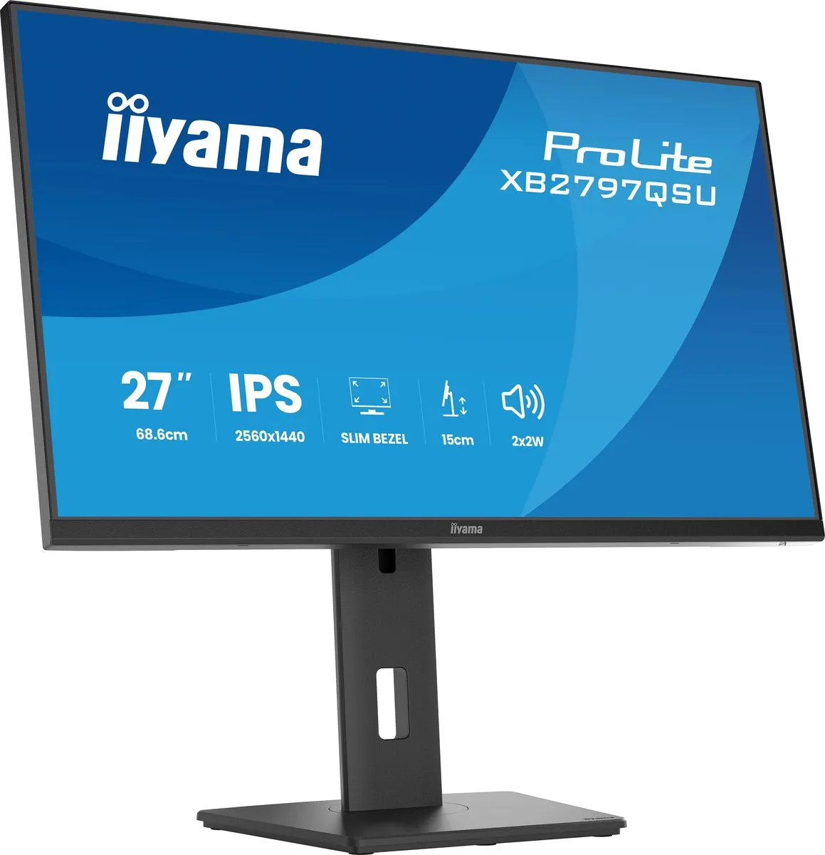 iiyama ProLite XB2797QSU-B1 Monitor 27" QHD IPS - USB-Hub 4x - afbeelding 6 van 6