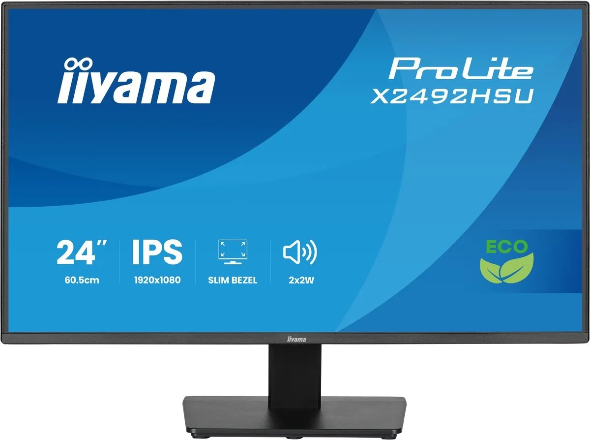 iiyama ProLite X2492HSU-B1 Monitor 24" Full HD IPS - USB-Hub