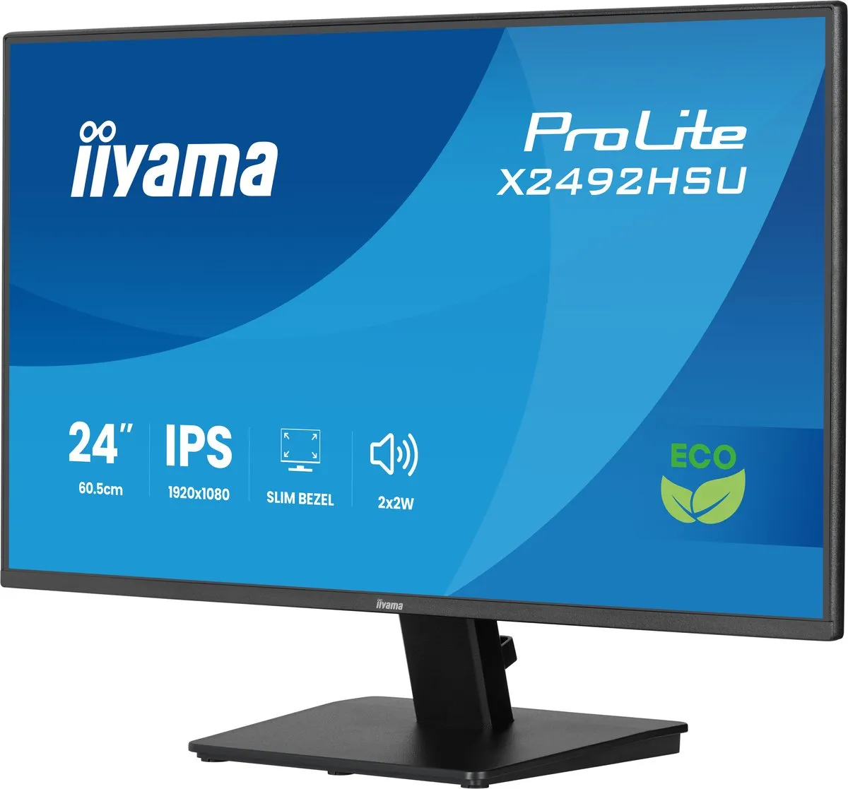 iiyama ProLite X2492HSU-B1 Monitor 24" Full HD IPS - USB-Hub