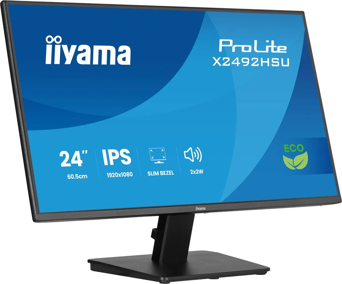 iiyama ProLite X2492HSU-B1 Monitor 24" Full HD IPS - USB-Hub