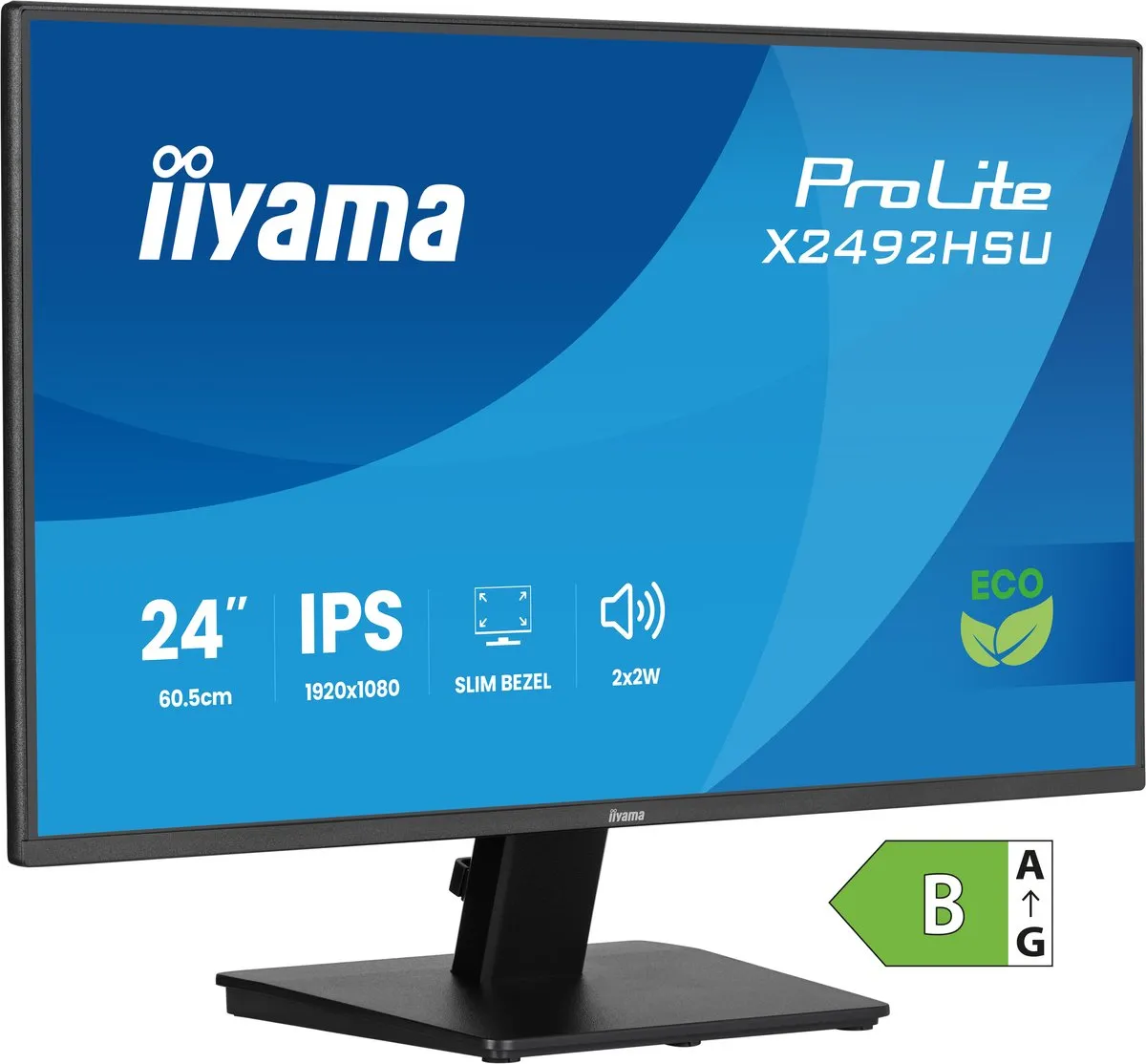 iiyama ProLite X2492HSU-B1 Monitor 24" Full HD IPS - USB-Hub