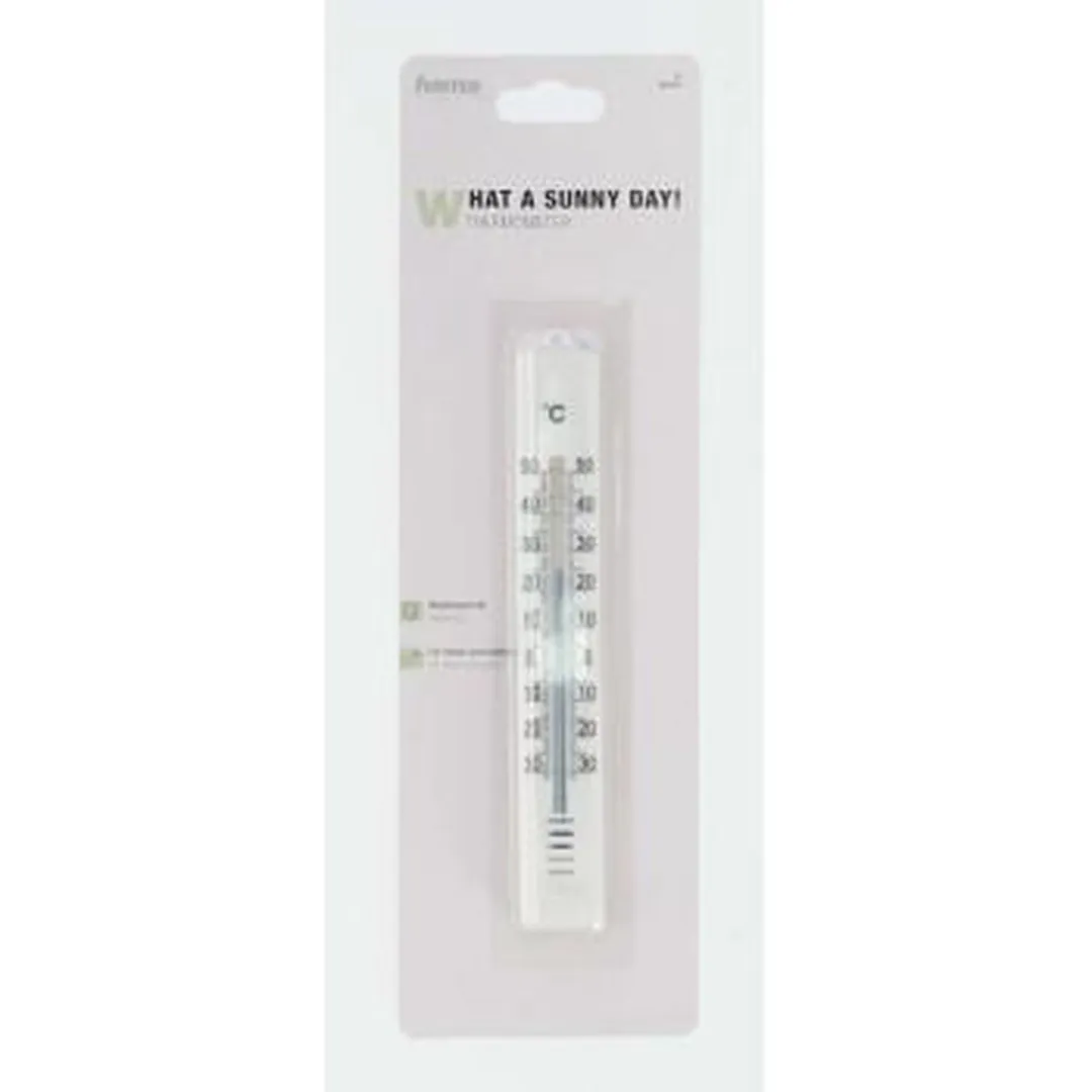Hama Binnen-/buitenthermometer 18cm - Wit