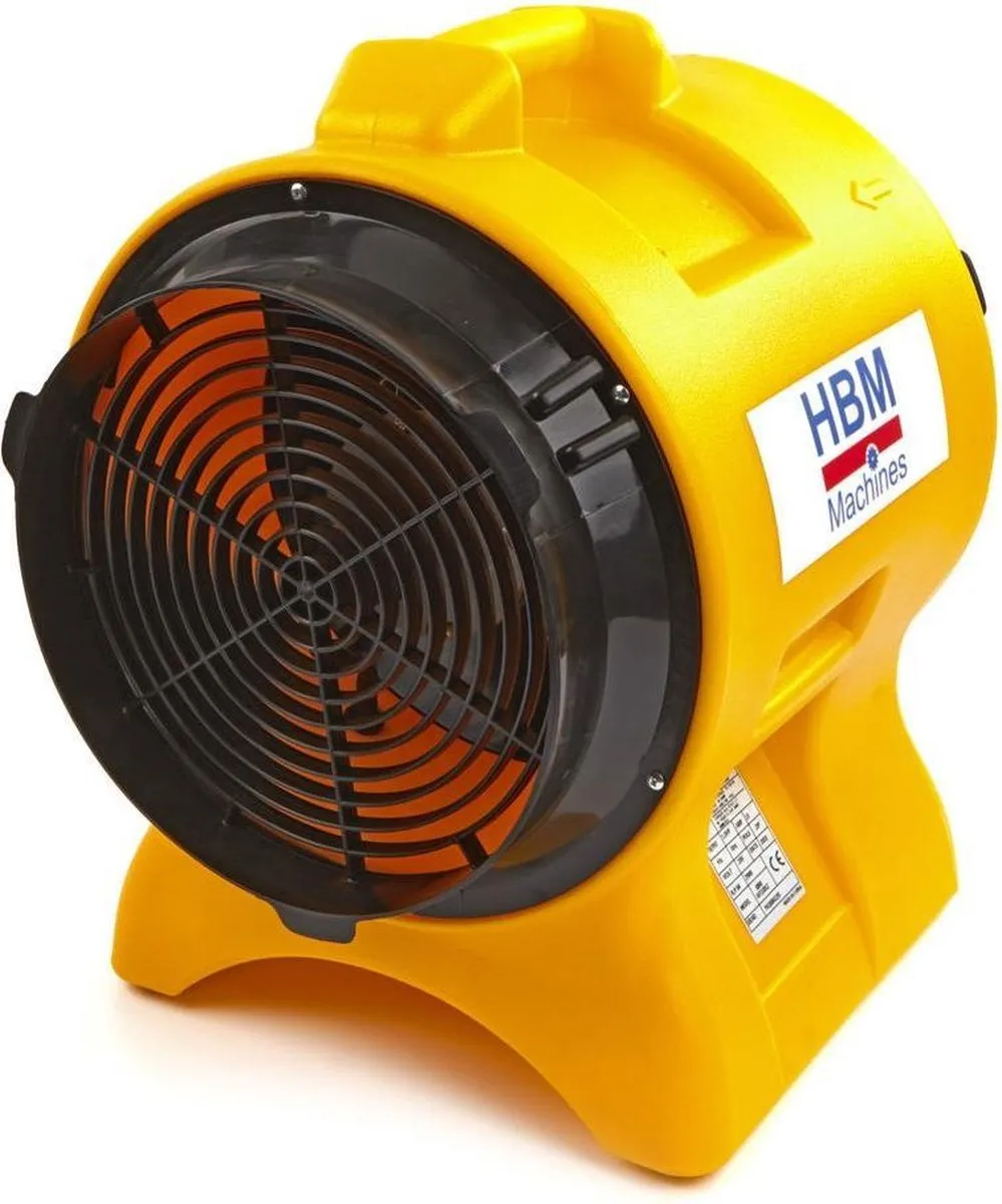 HBM Machines 8890 Industriële Ventilator - Ø30cm - Geel