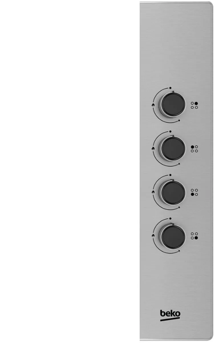 Beko HIGG64123SX Gaskookplaat 60cm - 4 Branders - Zwart/RVS - afbeelding 6 van 6