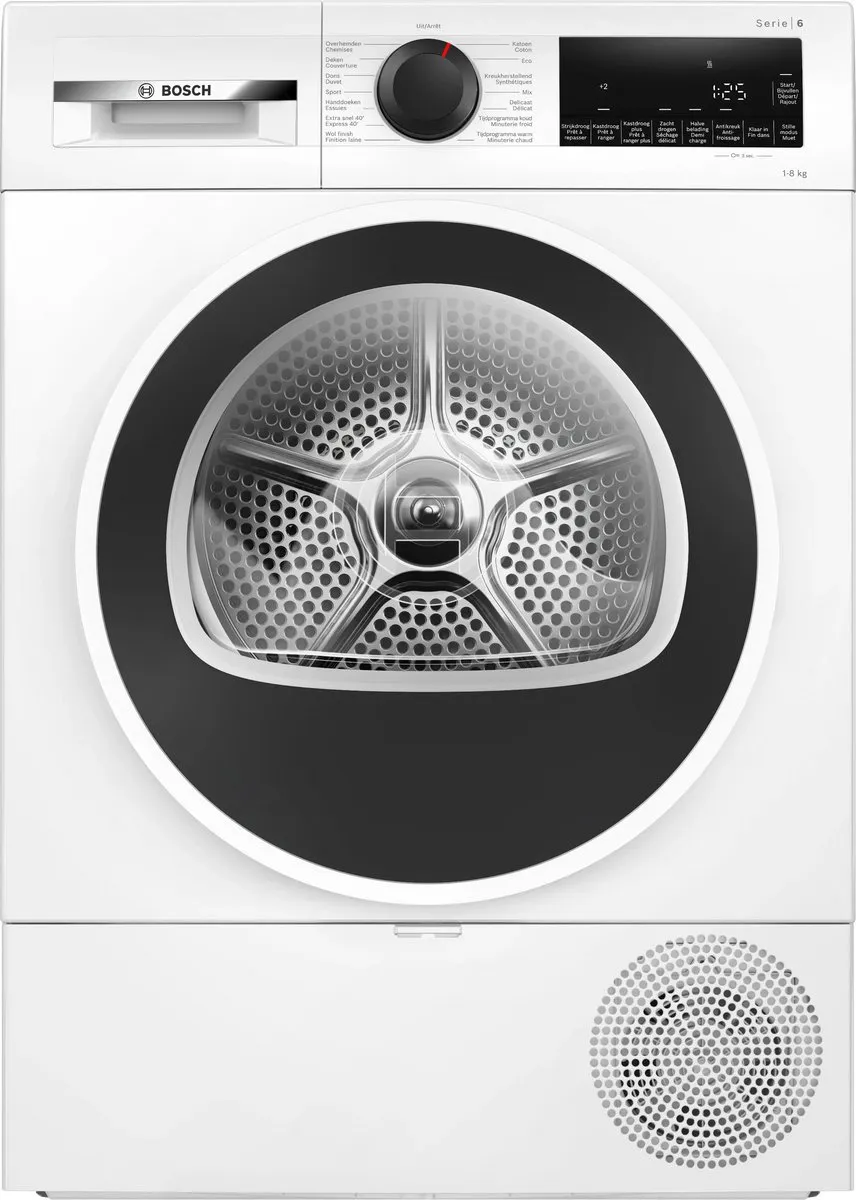 Bosch WQG1320MFG Serie 6 Warmtepompdroger 8 kg