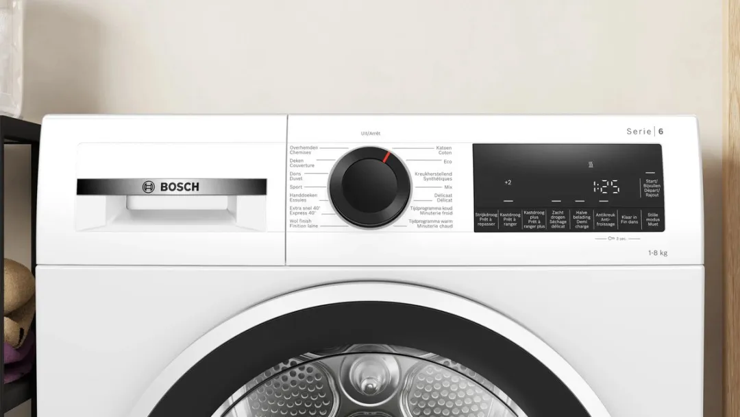 Bosch WQG1320MFG Serie 6 Warmtepompdroger 8 kg - Wit