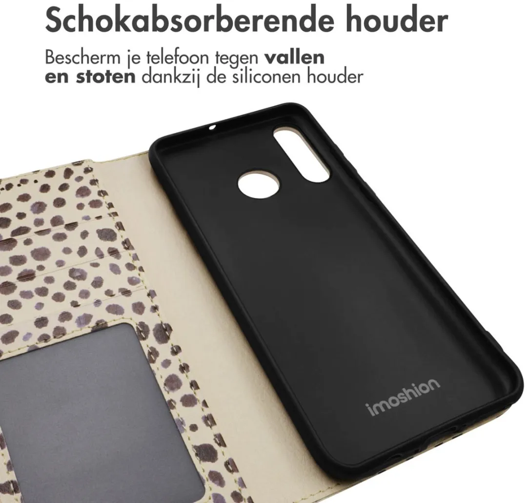 Imoshion Huawei P30 Lite Hoesje - 3 Pasjes - Black And White Dots - afbeelding 5 van 6