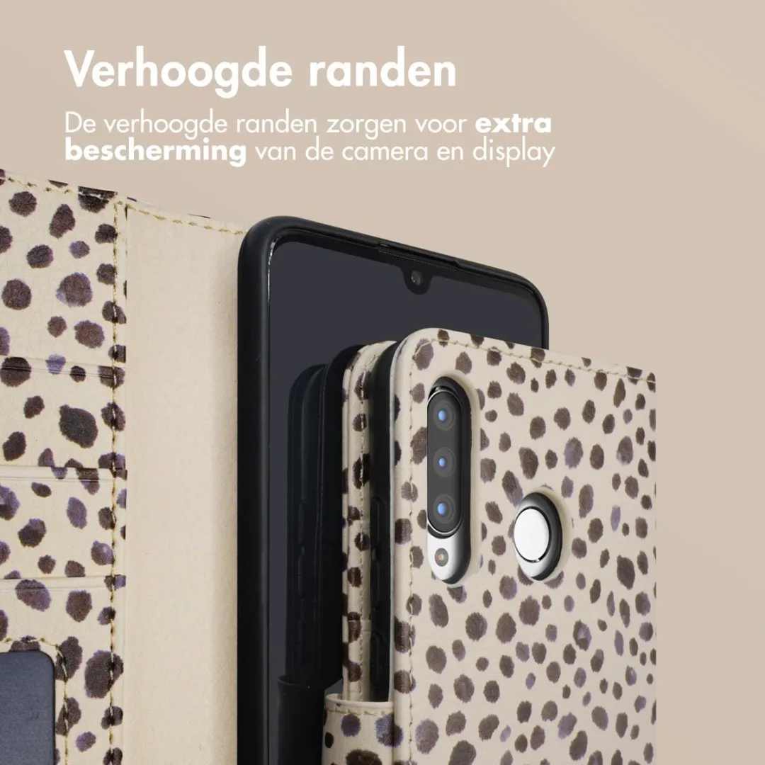 Imoshion Huawei P30 Lite Hoesje - 3 Pasjes - Black And White Dots - afbeelding 6 van 6