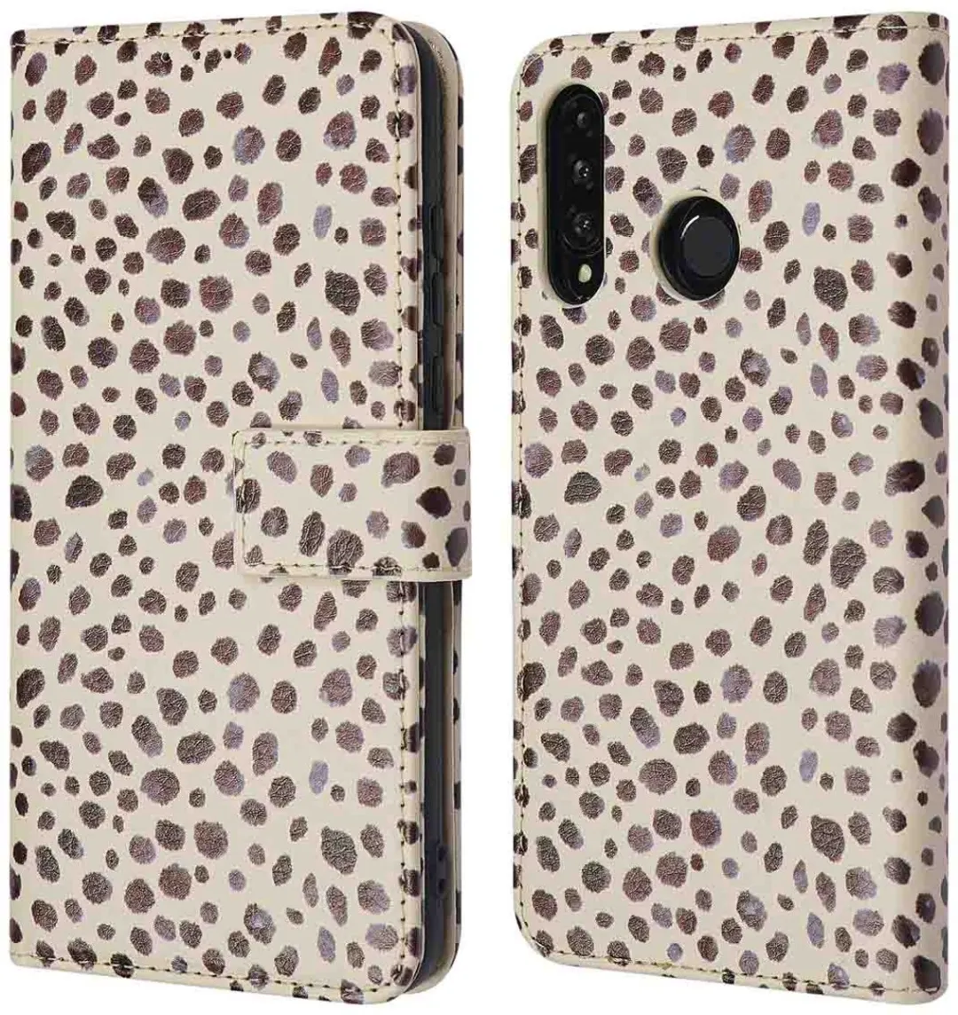 Imoshion Huawei P30 Lite Hoesje - 3 Pasjes - Black And White Dots