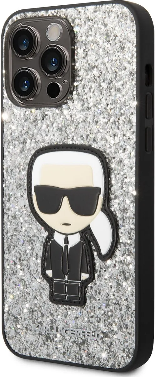 Karl Lagerfeld Hoesje iPhone 14 Pro Max H7426 - Zilver - afbeelding 6 van 6