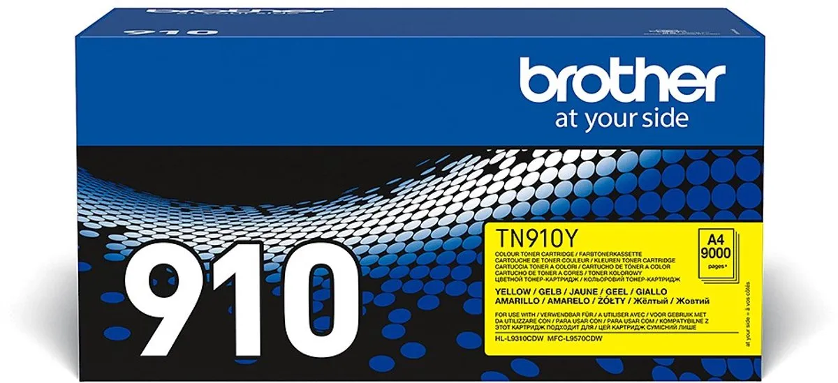 Brother TN-910Y Toner - Geel - 36.000 pagina's