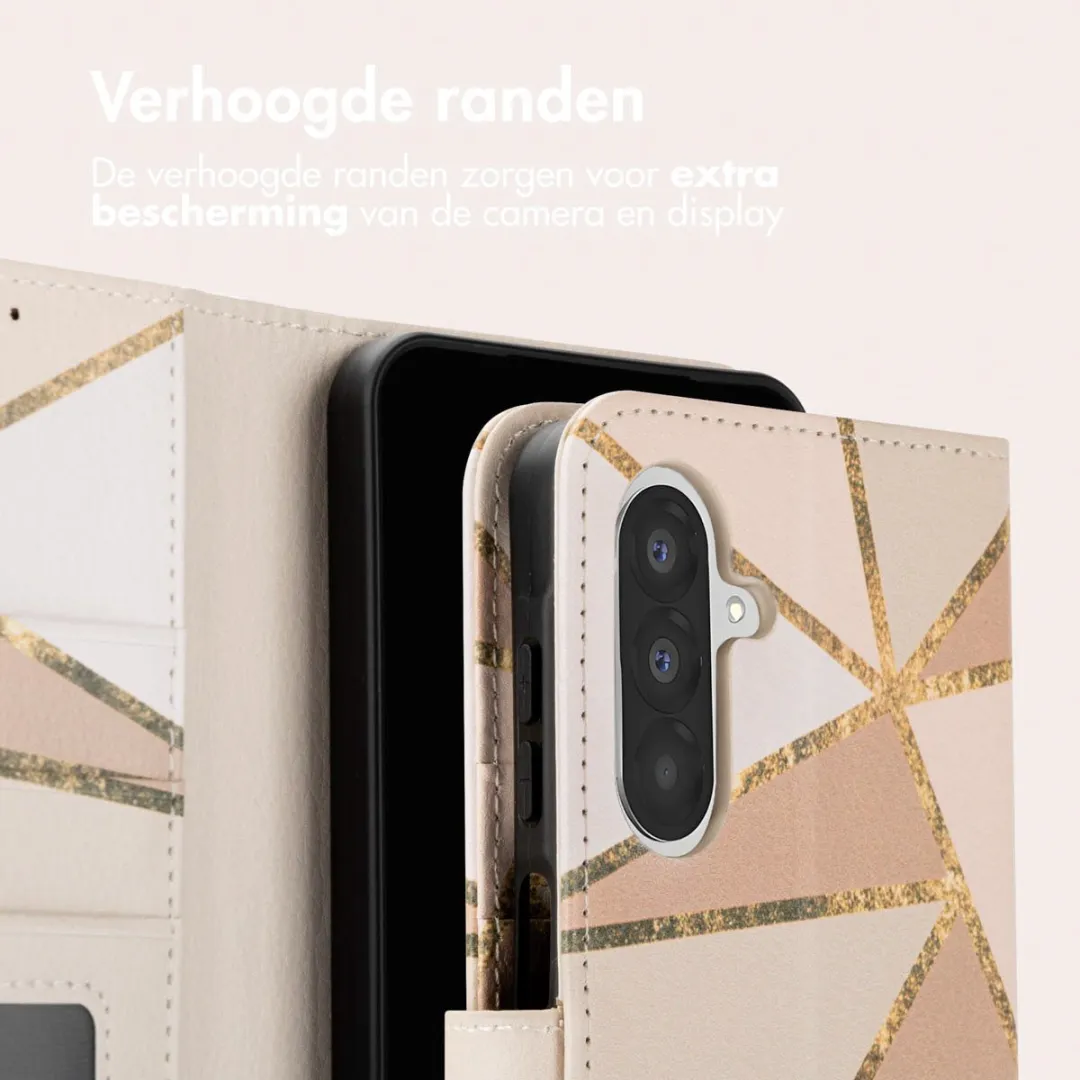 Imoshion Hoesje Samsung Galaxy A26 - 3 Pasjes - Beige Graphic