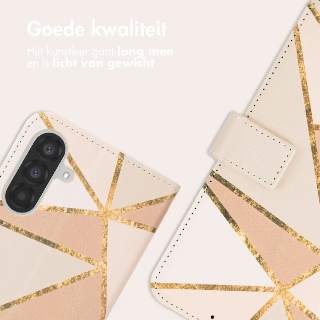 Imoshion Hoesje Samsung Galaxy A26 - 3 Pasjes - Beige Graphic