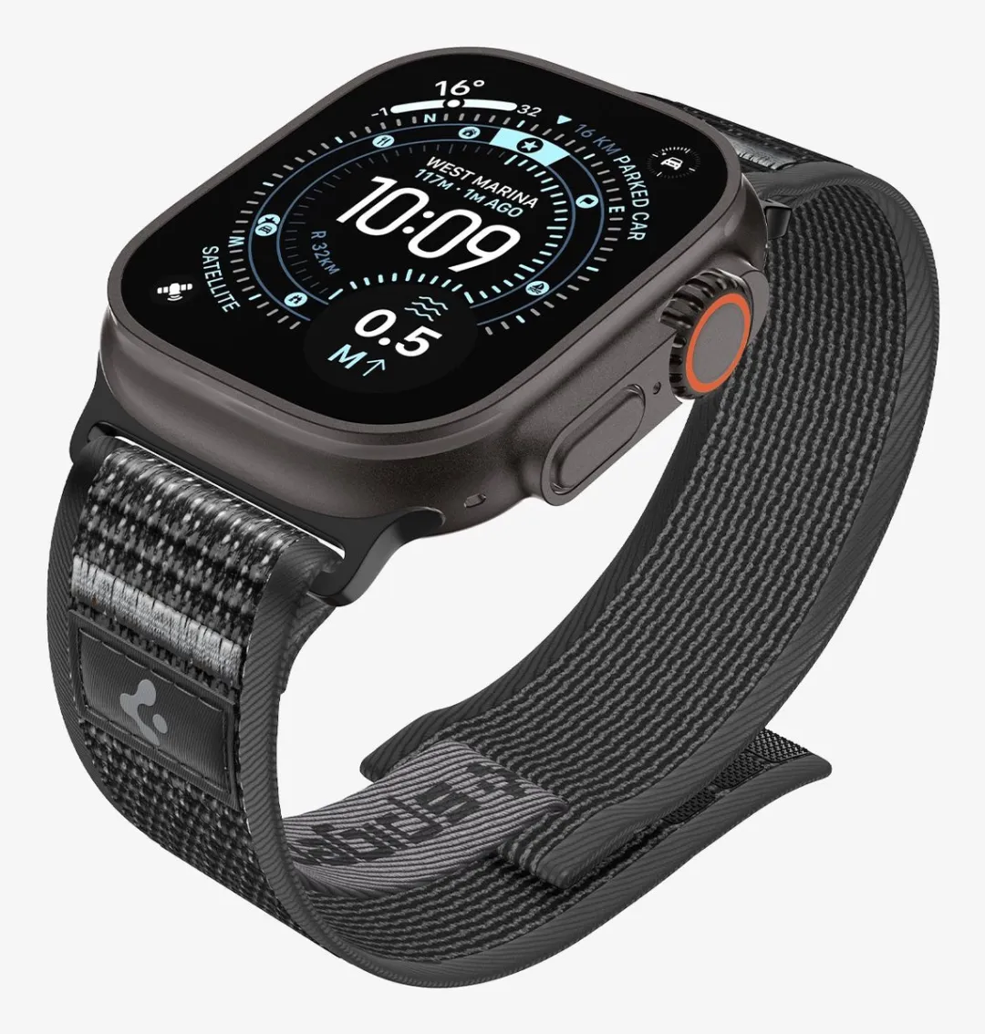 Spigen Athlex Air 2 Active Band - Apple Watch 44-49mm - Zwartgrijs