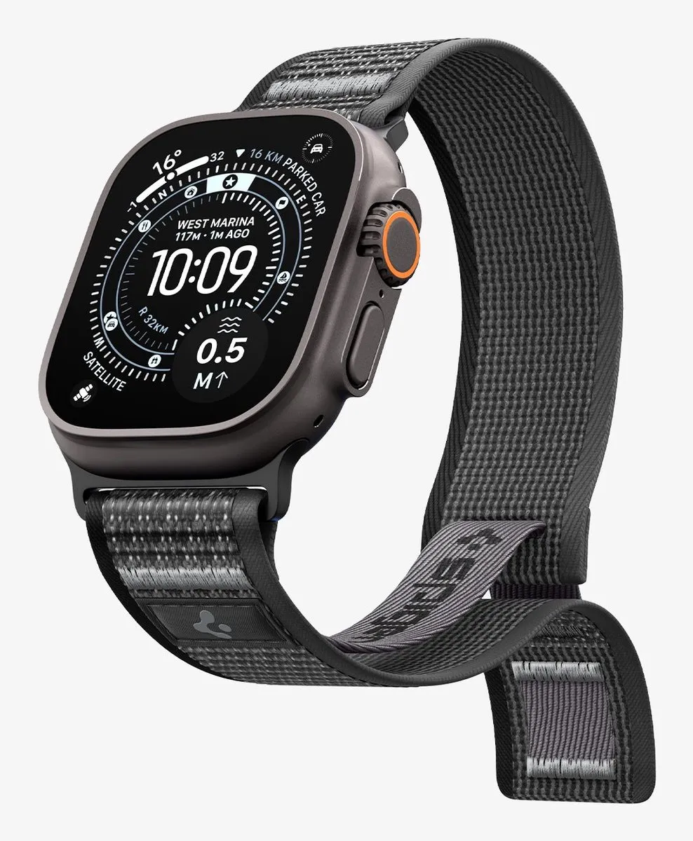 Spigen Athlex Air 2 Active Band - Apple Watch 44-49mm - Zwartgrijs - afbeelding 6 van 6