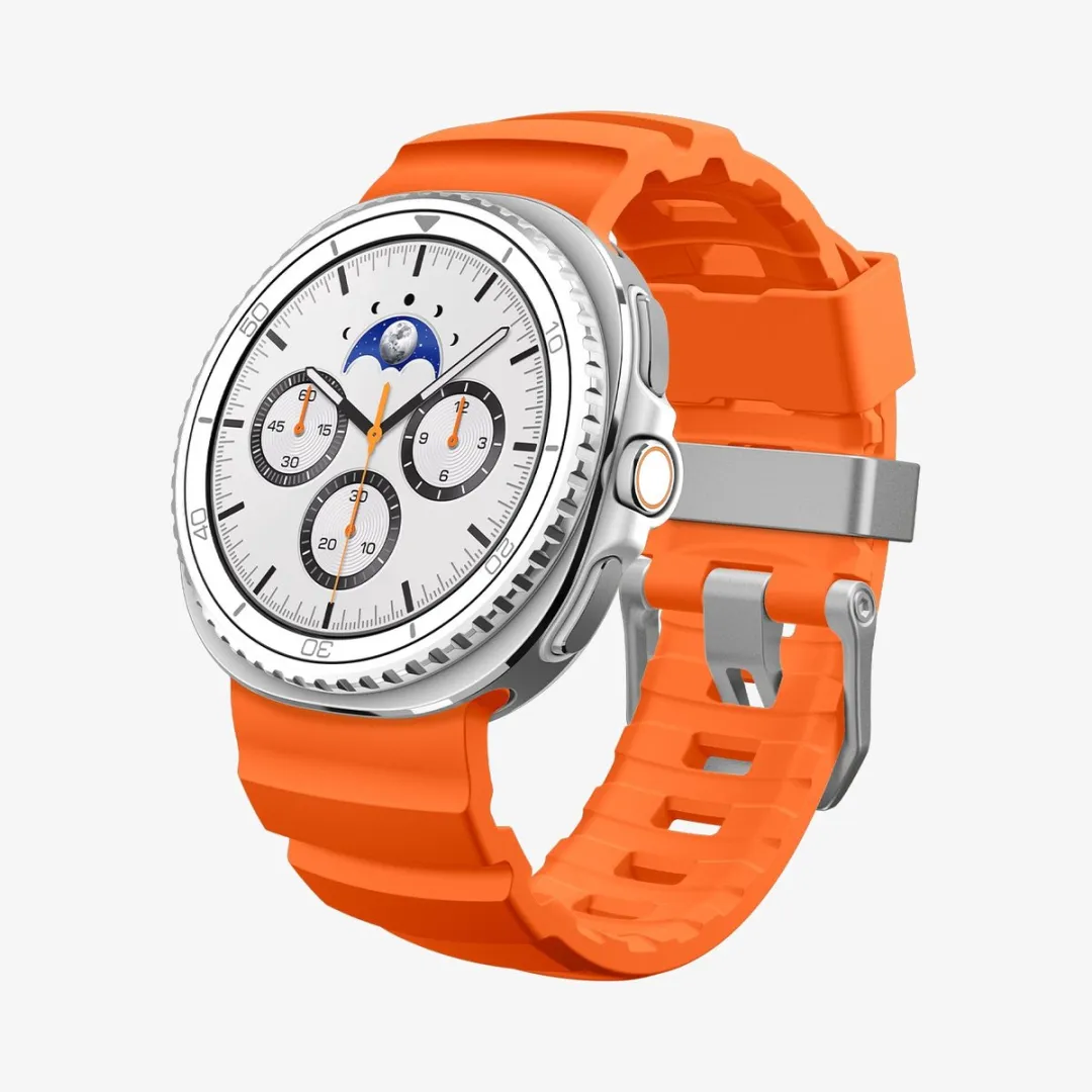 Spigen Siliconen Bandje Oranje - Universeel 40/44/46mm