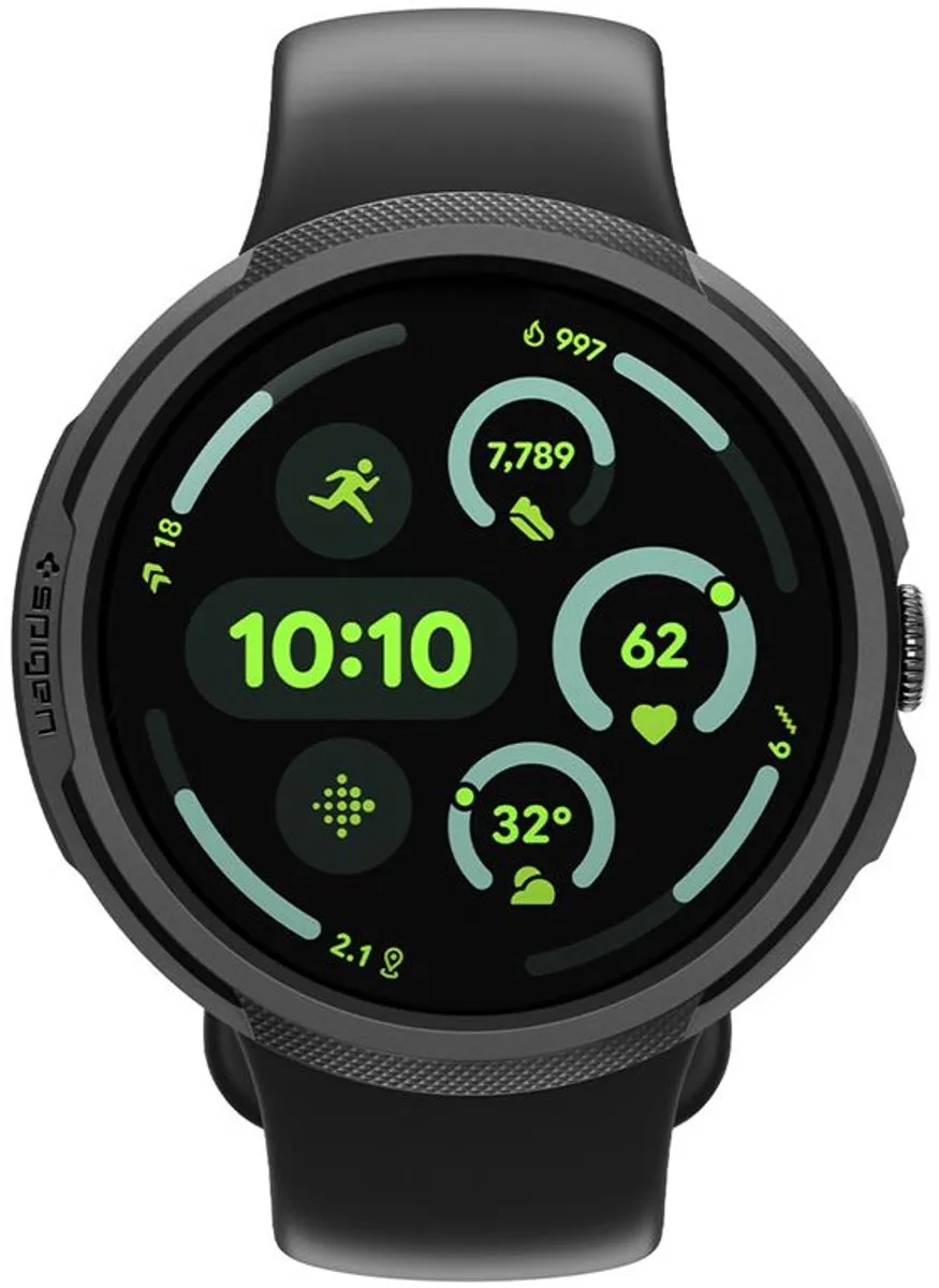 Spigen Liquid Air + Stand Matzwart - Google Pixel Watch 4 41mm
