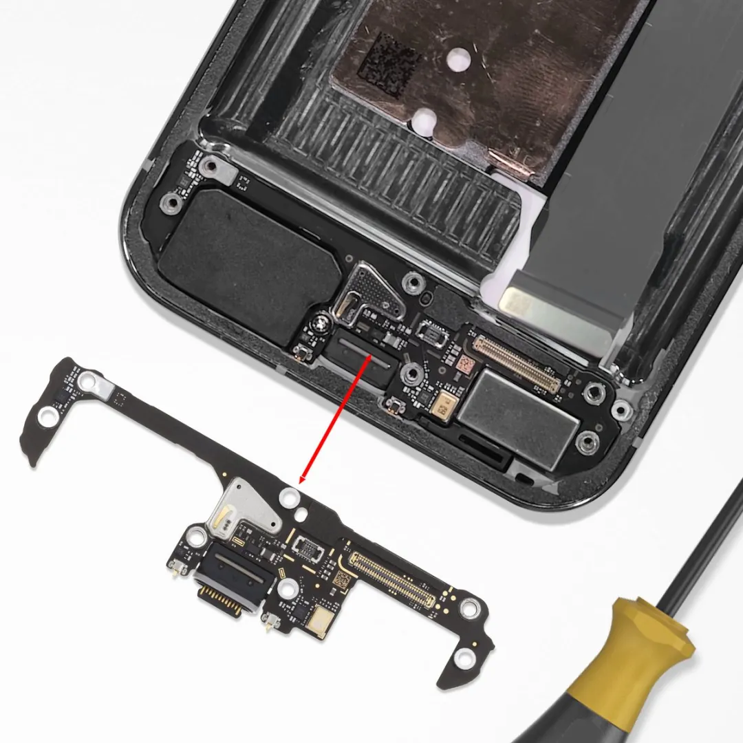 Google Pixel 10 Pro XL USB-C Oplaadconnector - Zwart