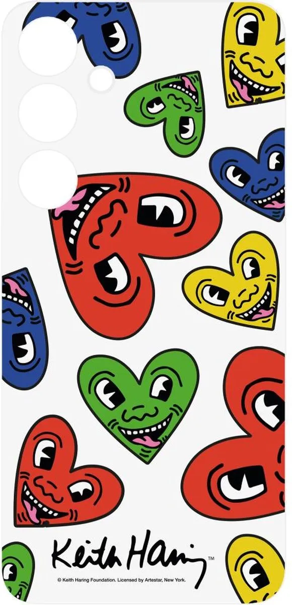 Samsung Keith Haring Heart Plate Galaxy S24 Plus - Rood