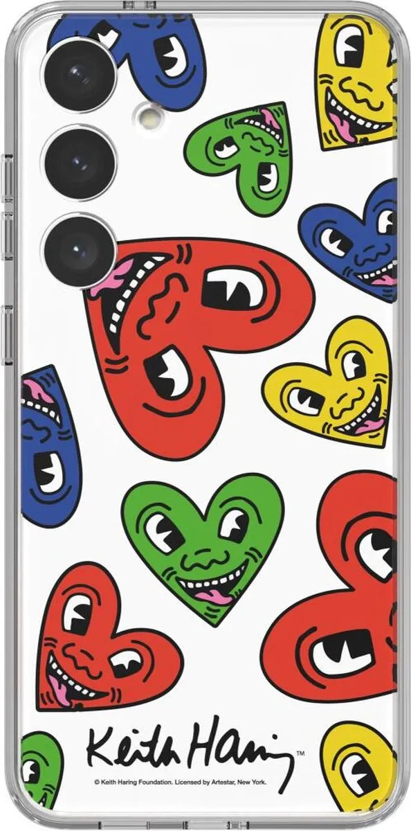 Samsung Keith Haring Heart Plate Galaxy S24 Plus - Rood