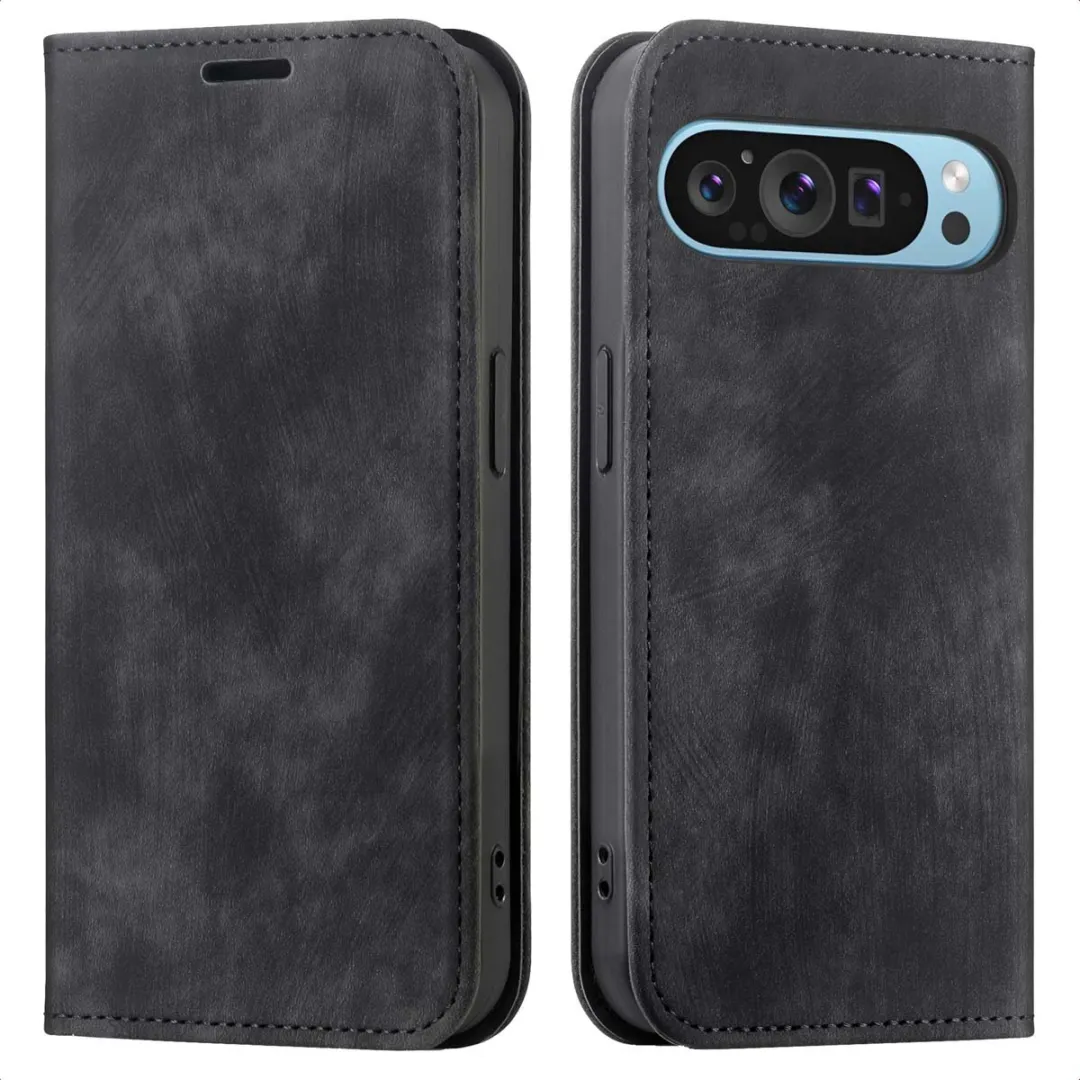 Imoshion Pixel 9/Pro Hoesje - Slim Bookcase - Zwart