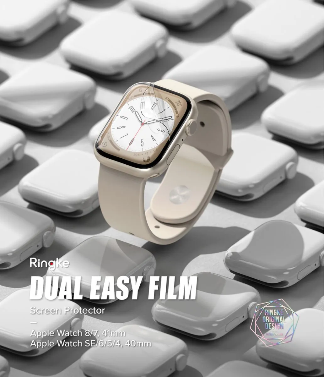 Ringke Dual Easy Screen Protector Apple Watch 41mm - 3 Stuks
