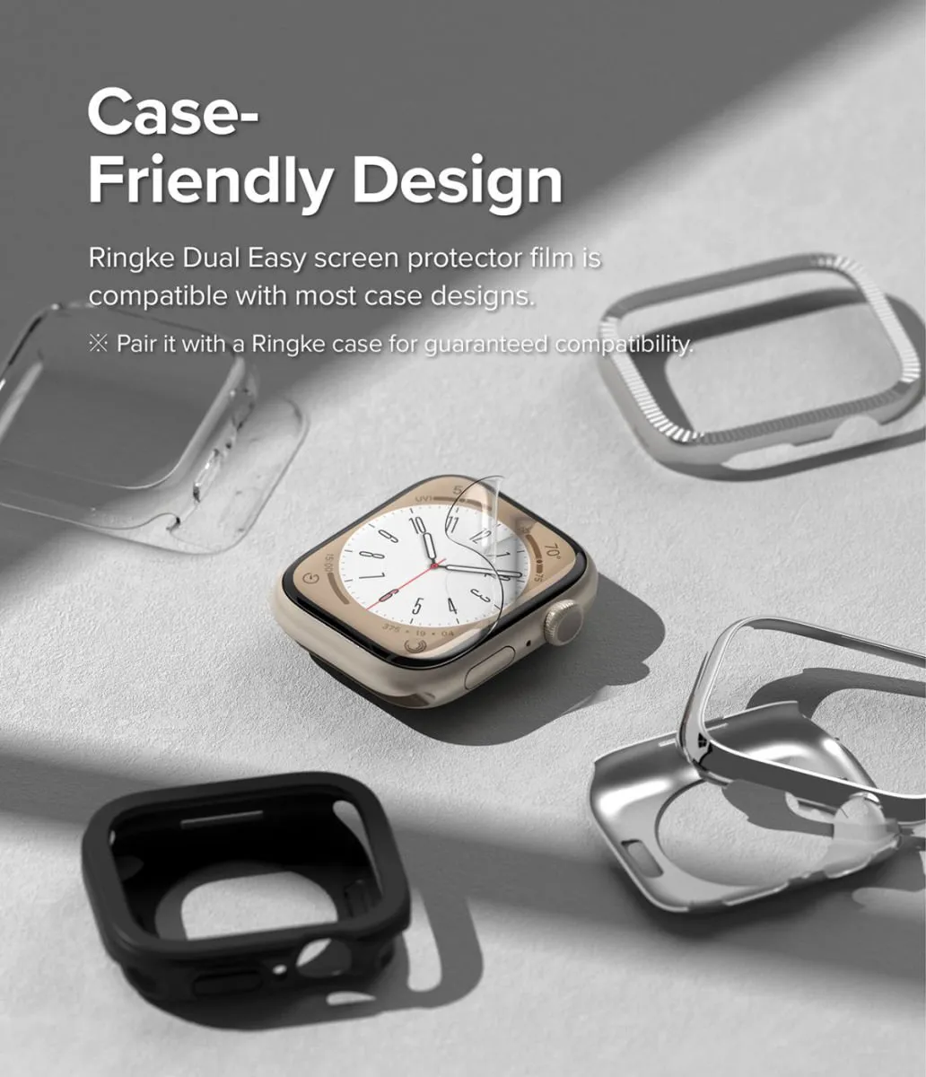 Ringke Dual Easy Screen Protector Apple Watch 41mm - 3 Stuks - afbeelding 6 van 6