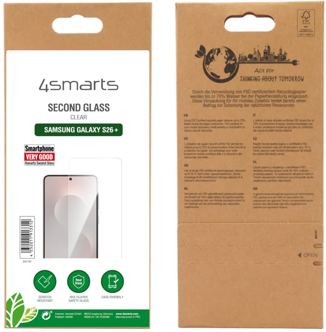 4Smarts 541737 Schermbeschermer Samsung Galaxy S26 Plus - Doorzichtig - afbeelding 6 van 6