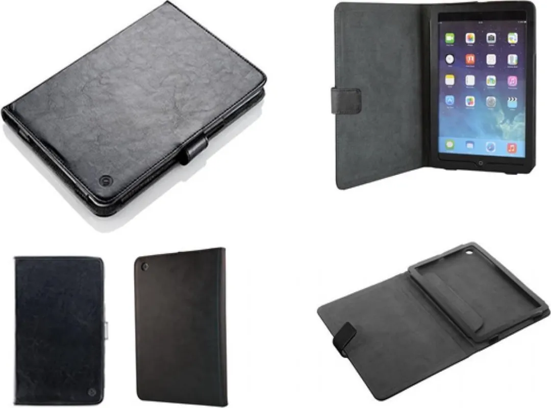 Gear4 LeatherBook MP112G Hoes iPad mini - Zwart & Grijs
