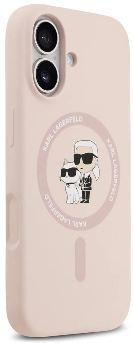 Karl Lagerfeld Silicone Karl&Choupette Ring Magsafe Case - iPhone 17 - Zwart - afbeelding 6 van 6