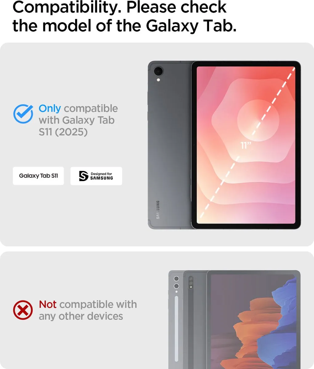 Spigen Nano Pop Transparent - Samsung Galaxy Tab S11 2025