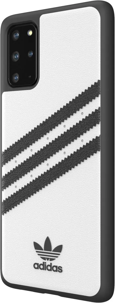 adidas Originals Moulded PU Serie Backcover - Samsung Galaxy S20 Plus - Zwart/Wit