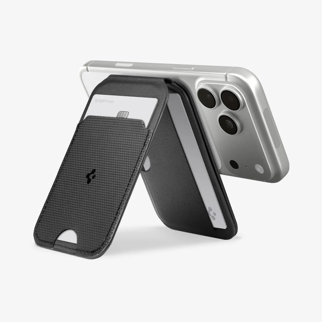 Spigen Slim Fold Tripod MagSafe Wallet 3-Kaarts - Transparent