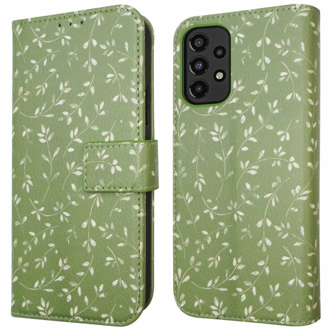 Imoshion Samsung Galaxy A33 Hoesje Green Flowers