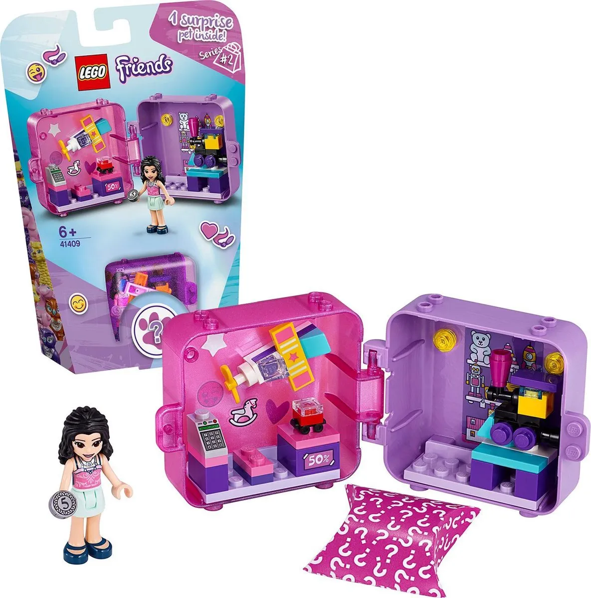 LEGO Friends Emma’s Winkelspeelkubus 41409 - 49 Stukken