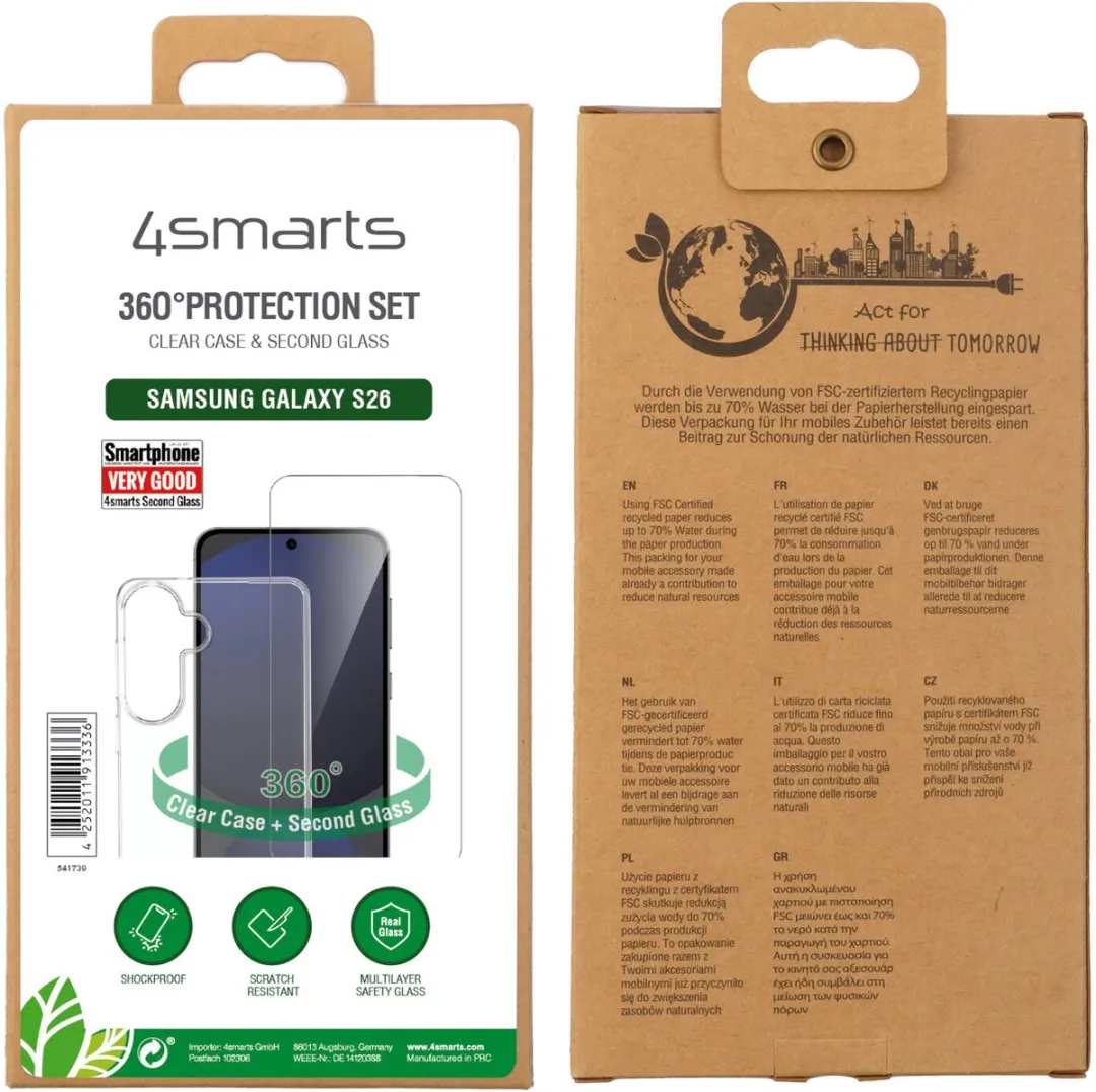 4Smarts 541739 Hoes Samsung Galaxy S26 - Transparant