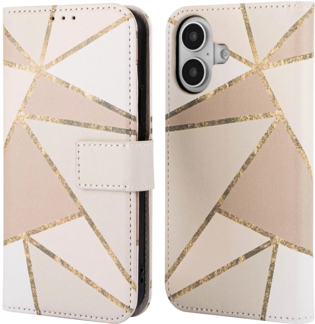 Imoshion iPhone 16 Hoesje Beige Graphic