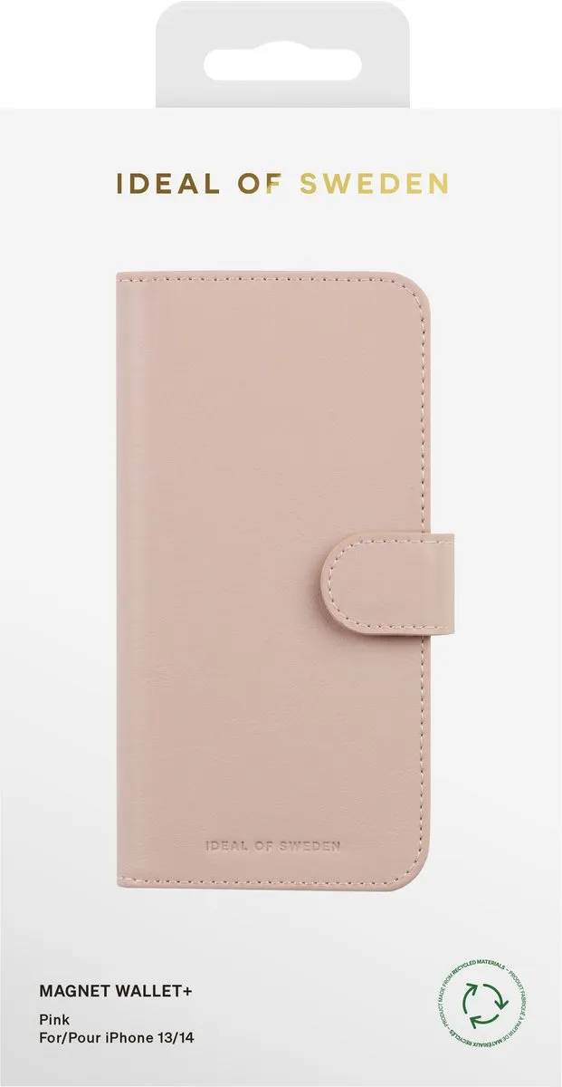 iDeal of Sweden Magnet Wallet+ Bookcase iPhone 13/14/16e - Roze - afbeelding 6 van 6