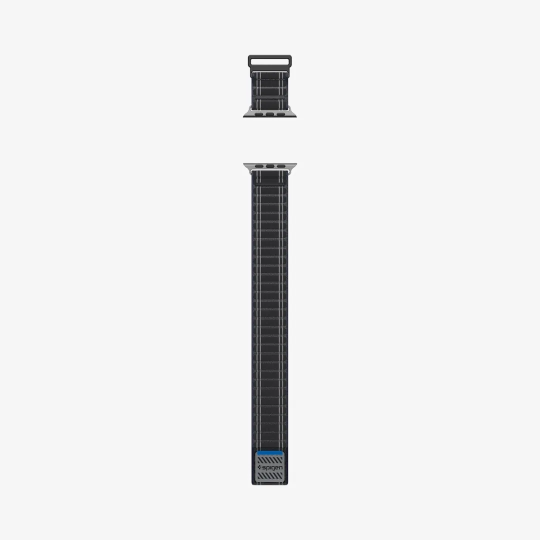 Spigen Stoffen Bandje Zwart - Apple Watch Universeel - afbeelding 6 van 6
