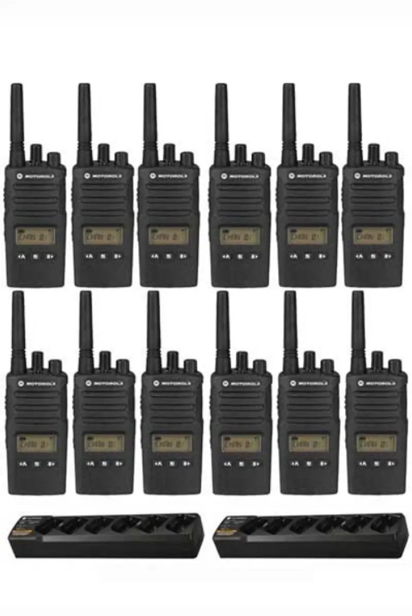 Motorola XT460 Portofoons - 12 Stuks - 16 Kanalen - Zwart