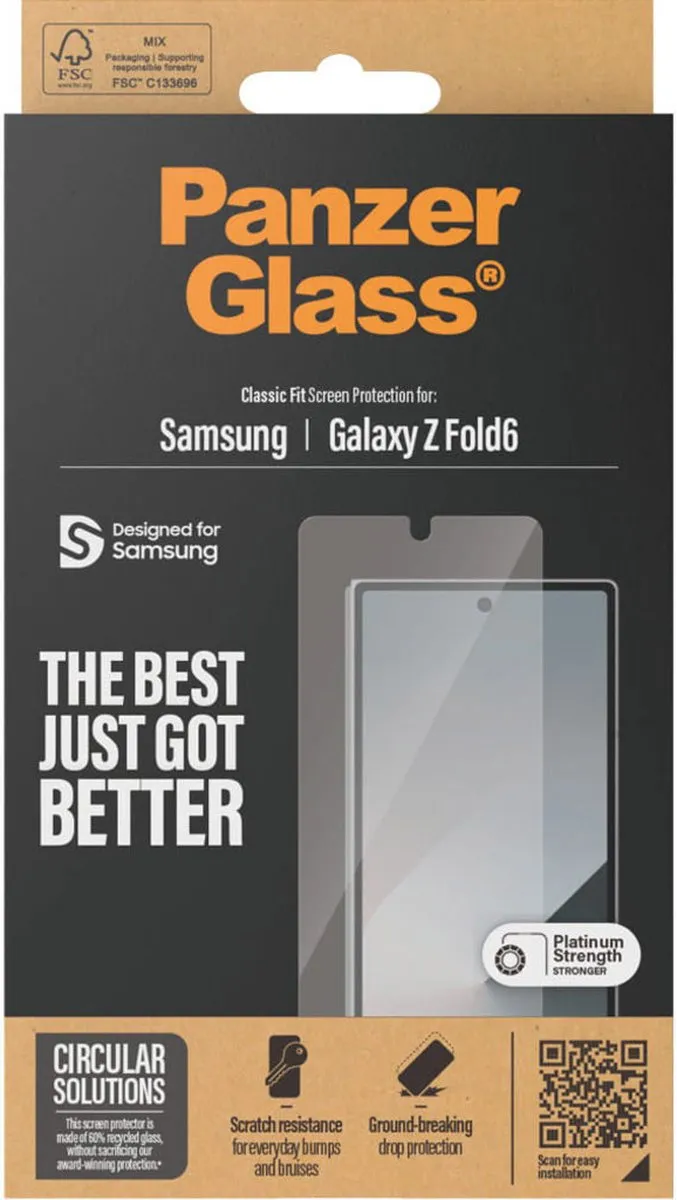 PanzerGlass PZ-7369 Screenprotector Samsung Galaxy Z Fold6 - Case Friendly - afbeelding 6 van 6
