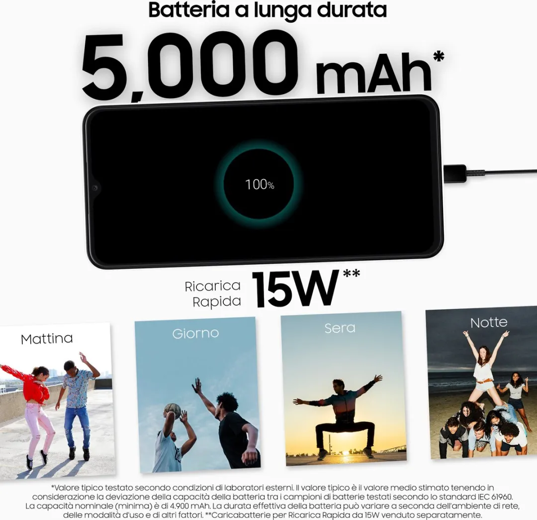 Samsung Galaxy A13 SM-A135FZOUEUB Smartphone - 64GB - Wit