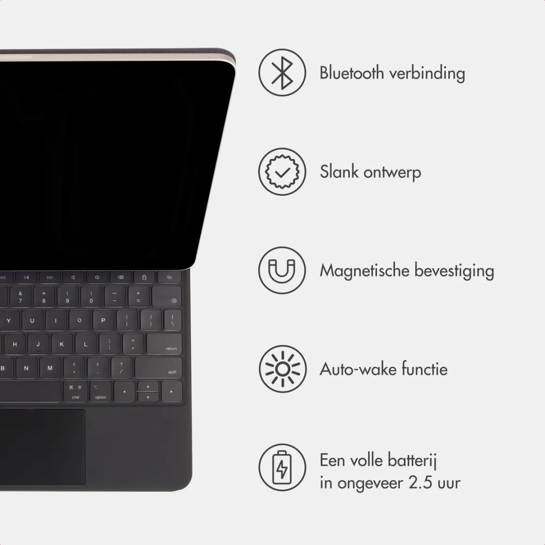 Accezz Magnetic Bluetooth Keyboard SH00090869 - Zwart