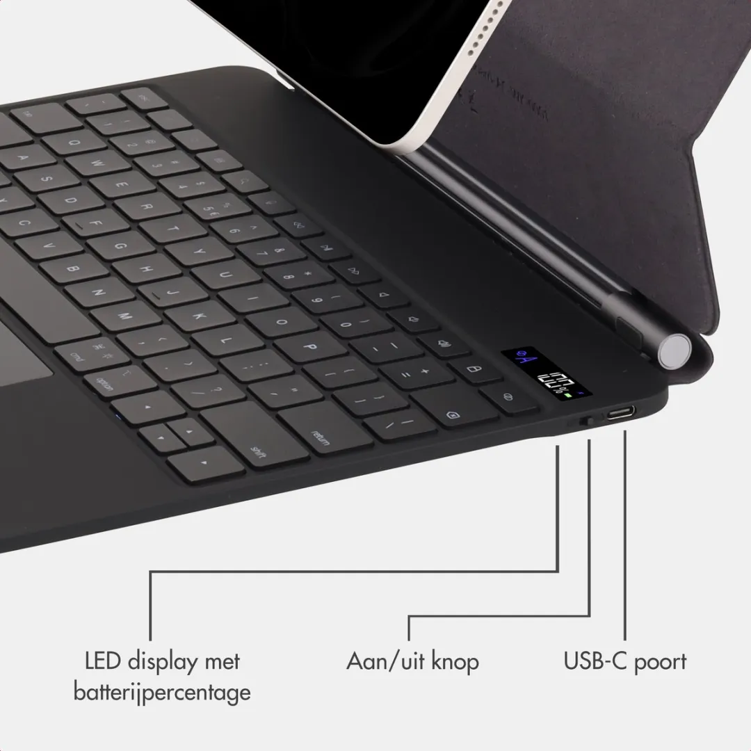 Accezz Magnetic Bluetooth Keyboard SH00090869 - Zwart