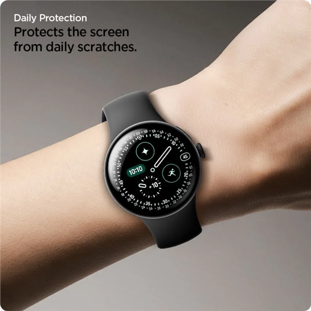 Spigen Eliteshield Ez Fit 2-Pack - Google Pixel Watch 4/3 - Transparent